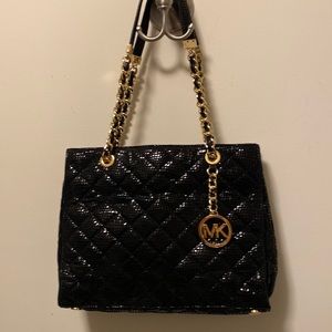 “Michael” by Michael Kors Embossed Reptile Leather Bag